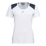 HEAD Kleding HEAD 22 Tech T-shirt Dames - wit, donkerblauw