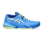ASICS Tennisschoenen ASICS Gel-Resolution X Gravelschoen Dames-Blauw,Limoen