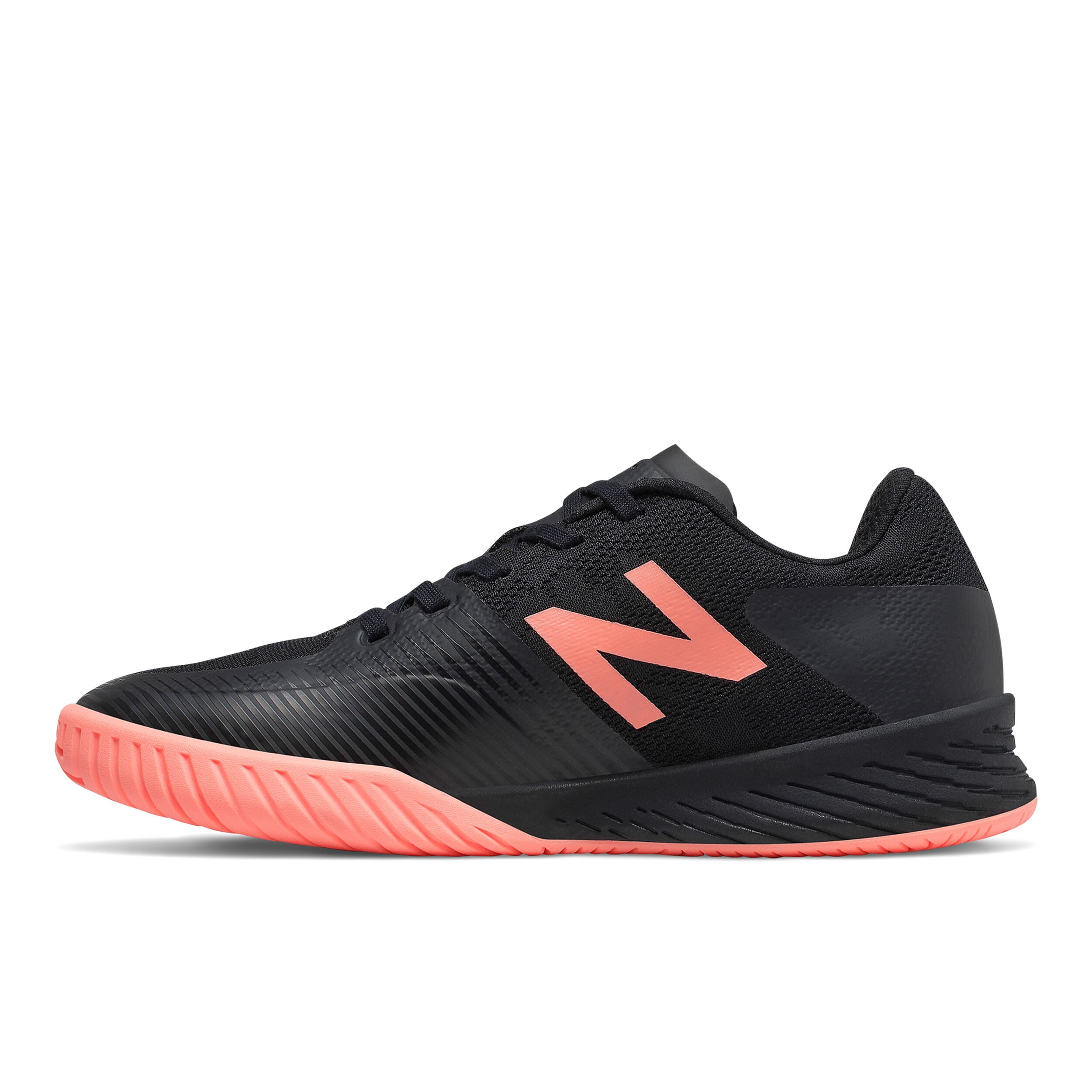 896 V3 Allcourt Schoen Dames Zwart Koraal