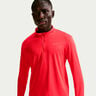 Pacer Half-Zip Hardloopshirt Heren - lichtrood, zilver