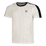 Fila Kleding Fila Stripes Jascha 2 T-shirt Heren-Wit,Donkerblauw