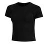 Motion Mesh T-shirt Dames-zwart, grijs
