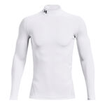 Under Armour Kleding Under Armour Coldgear Comp Mock Longsleeve Heren-Wit