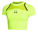 Under Armour Kleding Under Armour Run Anywhere Crop Hardloopshirt Dames-Groen,Zwart