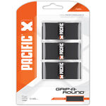 Pacific Overgrips Pacific Grip-A-Round Verpakking 3 Stuks-Zwart