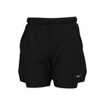 Mizuno Kleding Mizuno Core 2in1 7.5inch Hardloopshorts Heren-zwart