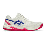 ASICS Tennisschoenen ASICS Gel-Dedicate 8 Allcourt Schoen Dames-Cr&egrave;me,Donkerblauw