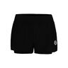 Crew 2in1 Shorts Dames-Zwart