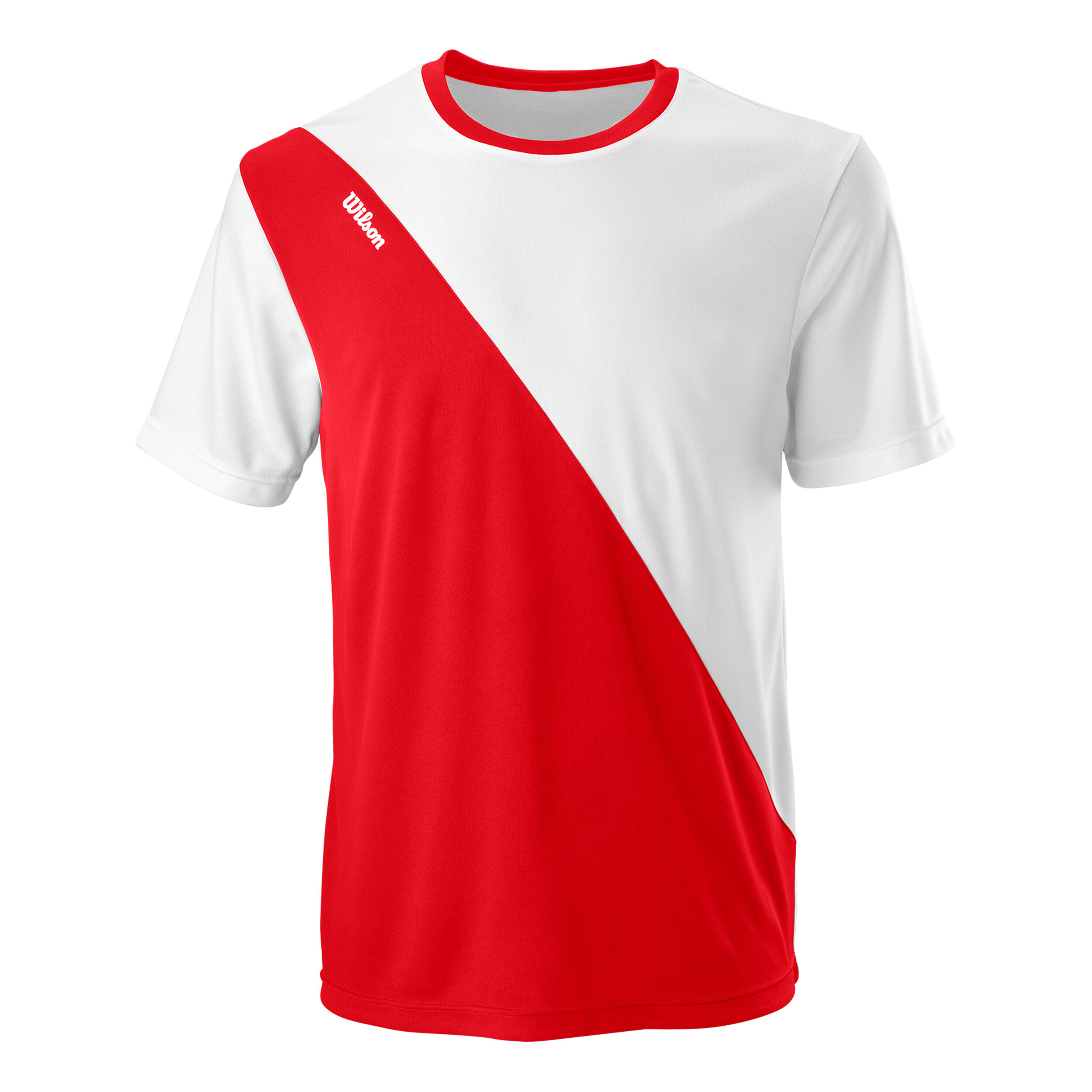 Wit shirt met clearance rood