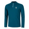 Create Big Serve 1/4 Zip Longsleeve Heren-Petrolblauw,Wit