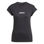 adidas Kleding adidas Essentials Linear T-shirt Dames-Zwart