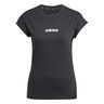 Essentials Linear T-shirt Dames-Zwart