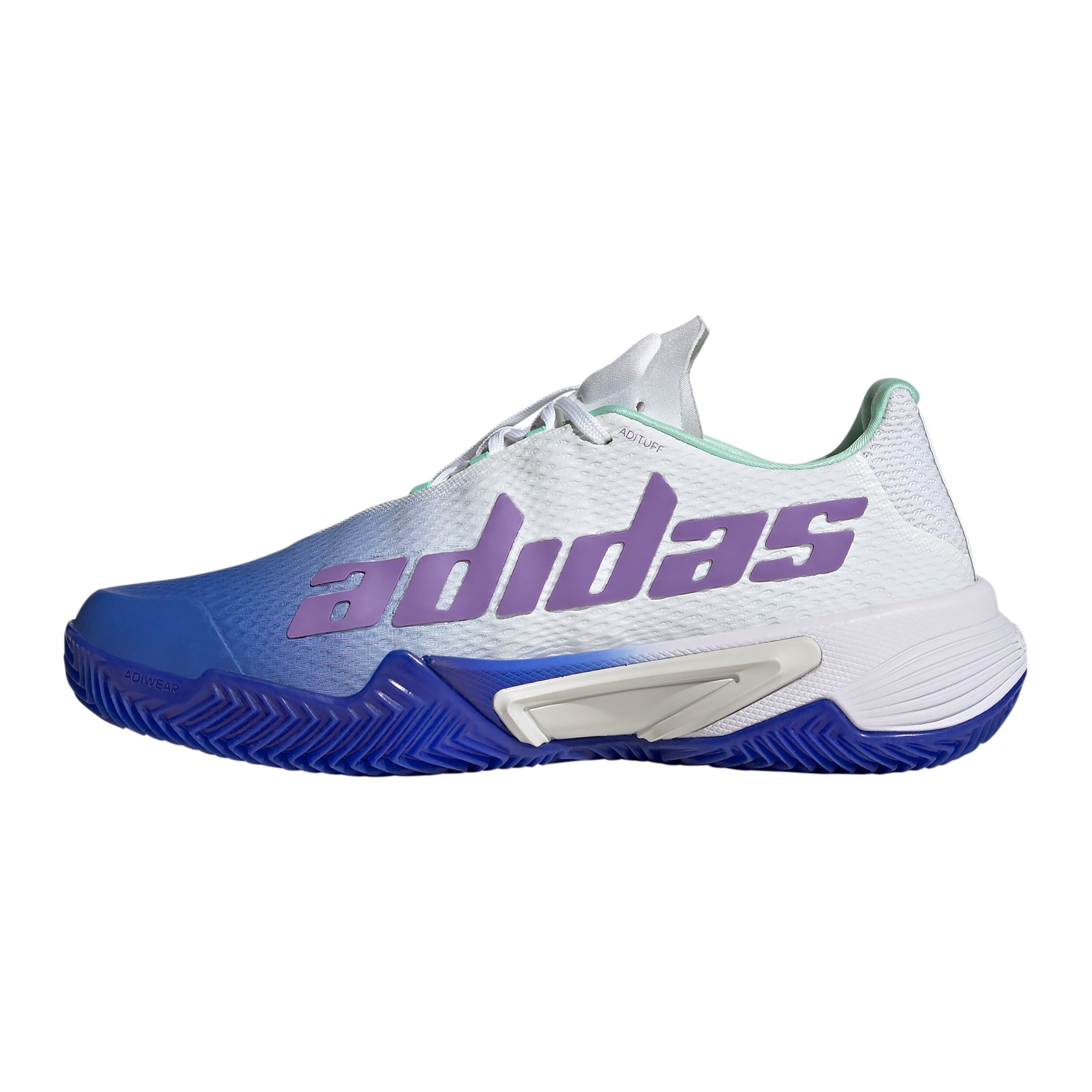 Buy adidas Barricade Gravelschoen Dames Wit Blauw online Tennis Point BE