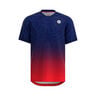 Grafic Illumination T-shirt Jongens - donkerblauw, donkerrood