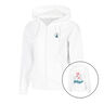 Create Flower Zip Sportjas Dames-Wit,Veelkleurig