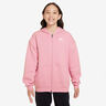 Club Fleece Oversized Full-Zip Sportjas Meisjes-Roze