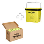 Tennis-Point Drukloze ballen Tennis-Point Training Box 72 Stuks Drukloos