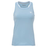 Tecnifibre Polo Tecnifibre W. TEAM TECH TANK TOPMARINE Polo Dames-lichtblauw