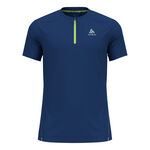 Odlo Kleding Odlo X-Alp Trail Crew Neck Hardloopshirt Heren - donkerblauw, 