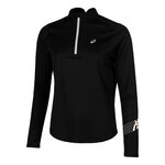 ASICS Kleding ASICS Icon 1/2 Zip Hardloopshirt Dames-Zwart