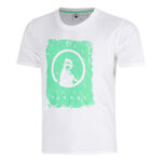 Quiet Please Kleding Quiet Please Crush Scraped T-shirt Heren-wit, groen