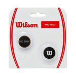 Wilson Toebehoren voor rackets Wilson Pro Staff Pro Feel Pro Staff Demper Verpakking 2 Stuks-Zwart,Zilver