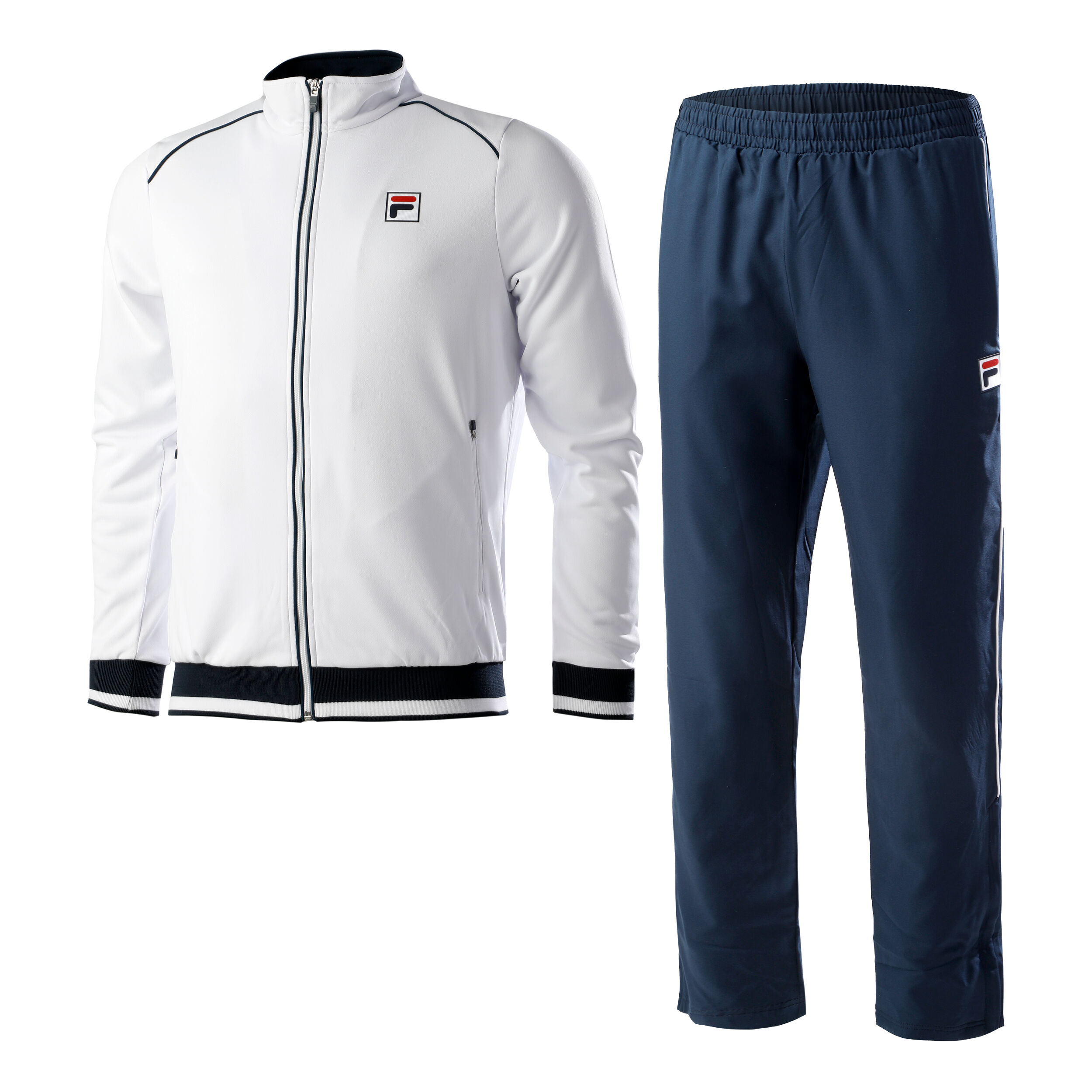 Buy Fila Ben Trainingspak Heren Wit Blauw online Tennis Point BE