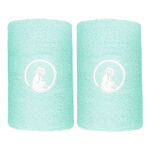 Quiet Please Tenniskleding Quiet Please Long Zweetband Verpakking 2 stuks Unisex - turkoois, wit