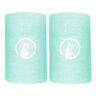 Long Zweetband Verpakking 2 stuks Unisex - turkoois, wit