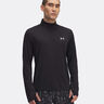 Launch Quarter-Zip Longsleeve Heren-Zwart