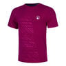 Receiver Embossed T-shirt Heren - pink, wit