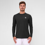 BIDI BADU Kleding BIDI BADU Crew Roundneck Longsleeve Heren-Zwart
