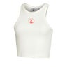 Crossroad Ribbed Tanktop Dames-Wit