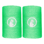 Quiet Please Tenniskleding Quiet Please Long Zweetband - Verpakking 2 stuks Unisex-groen, wit
