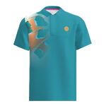 BIDI BADU Kleding BIDI BADU Melbourne 2025 Polo Heren-Petrolblauw,Oranje