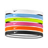 Nike Flex Classic Haarband Verpakking 6 stuks Unisex - pink, wit