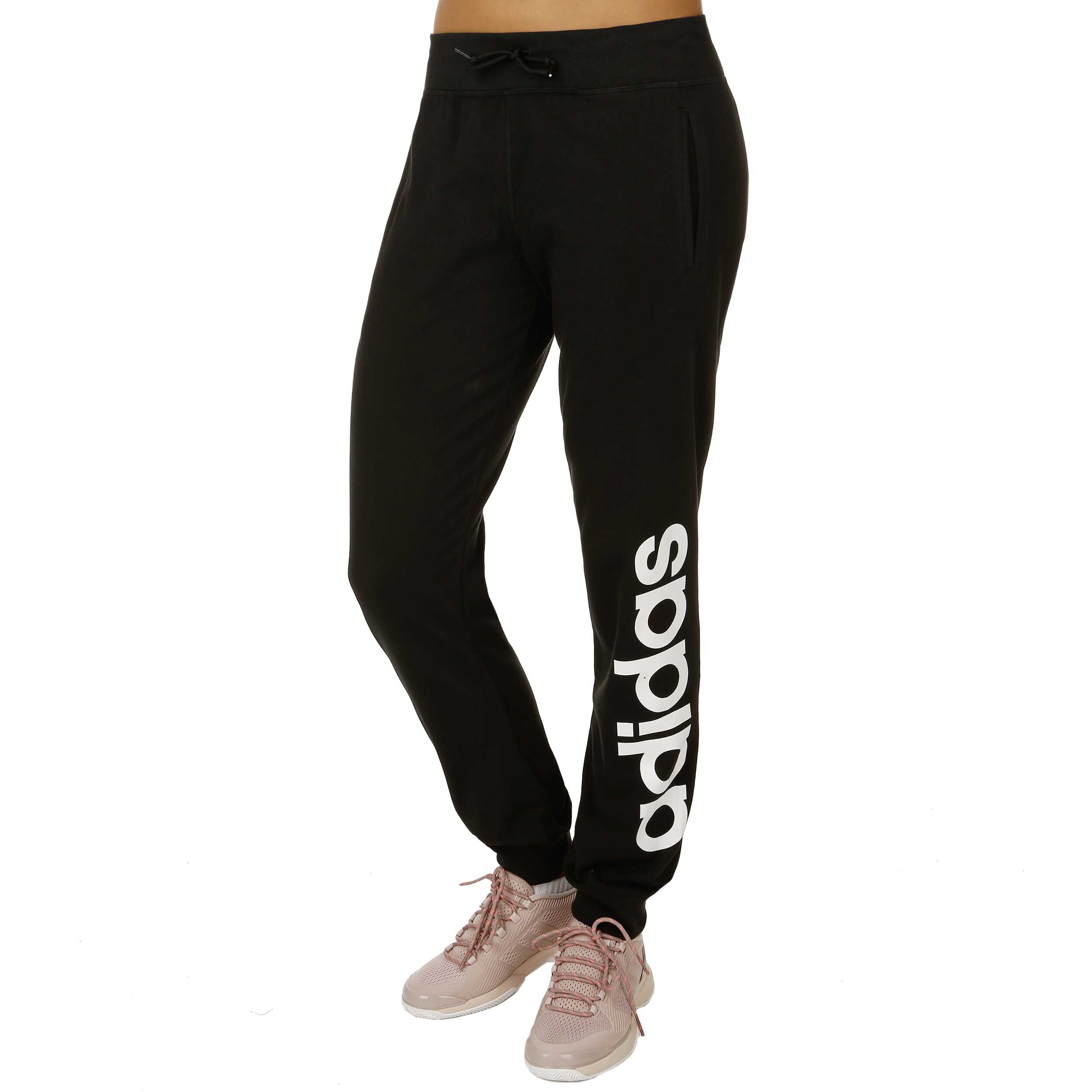 Essentials Linear Pant Trainingsbroek Dames Zwart Wit