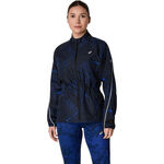 ASICS Kleding ASICS Road Lite-Show Packable Hardloopjas Dames-Zwart,Donkerblauw