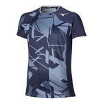 Mizuno Tenniskleding Mizuno Daybreakers Shadow Graphic T-shirt Heren-Donkergrijs