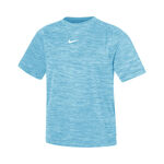 Nike Tenniskleding Nike Dri-FIT Multi Heather T-shirt Kinderen-Petrolblauw
