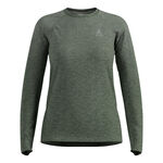Odlo Kleding Odlo Essential Seamless Crew Neck Longsleeve Dames-olijf