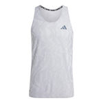 adidas Topje hardlopen adidas Ultimate Engineered Hardloopshirt Heren-Zilver