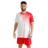 Crew 2.0 T-shirt Heren-rood, wit