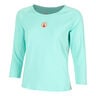 Wild Stripes Longsleeve Dames-Turkoois,Rood