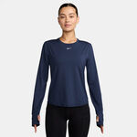 Nike Kleding Nike One Classic Dri-FIT Longsleeve Dames - donkerblauw, wit