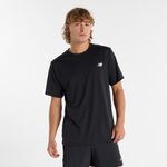 New Balance Kleding New Balance Short Sleeve T-shirt Heren-Zwart