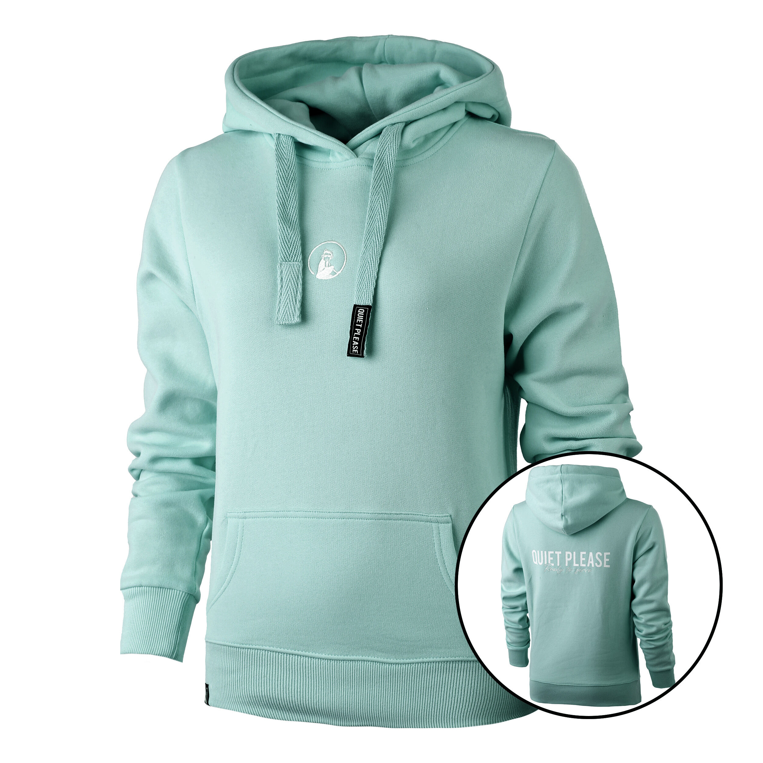 Buy Quiet Please Ready To Serve Sweater Met Capuchon Dames Turkoois online Tennis Point BE