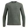 Essential Seamless Crew Neck Longsleeve Heren-olijf