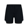 Zeroweight 5in 2in1 Hardloopshorts Heren-Zwart