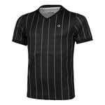 Tennis-Point Kleding Tennis-Point Stripes Polo Special Edition Heren-Zwart,Wit